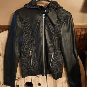 Signature/Studio Pleather Bomber Jacket